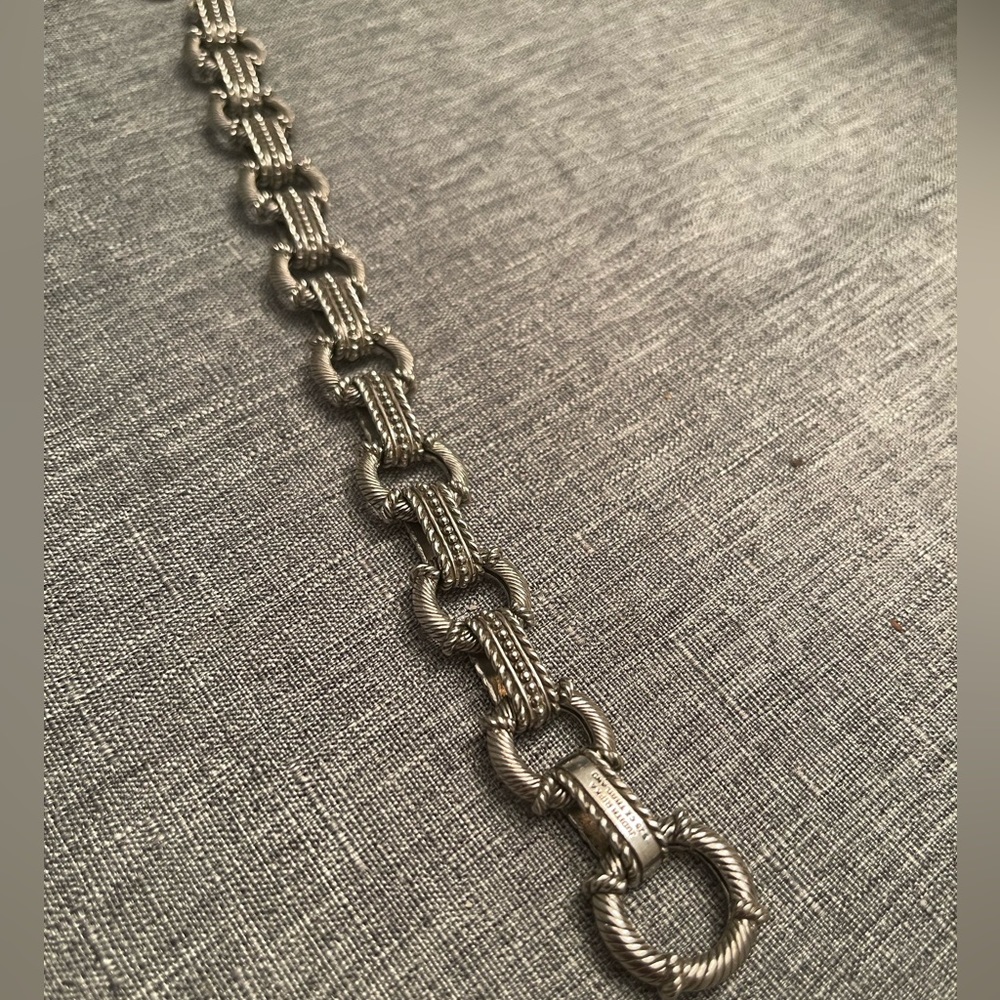 Judith Ripka heavy link bracelet
